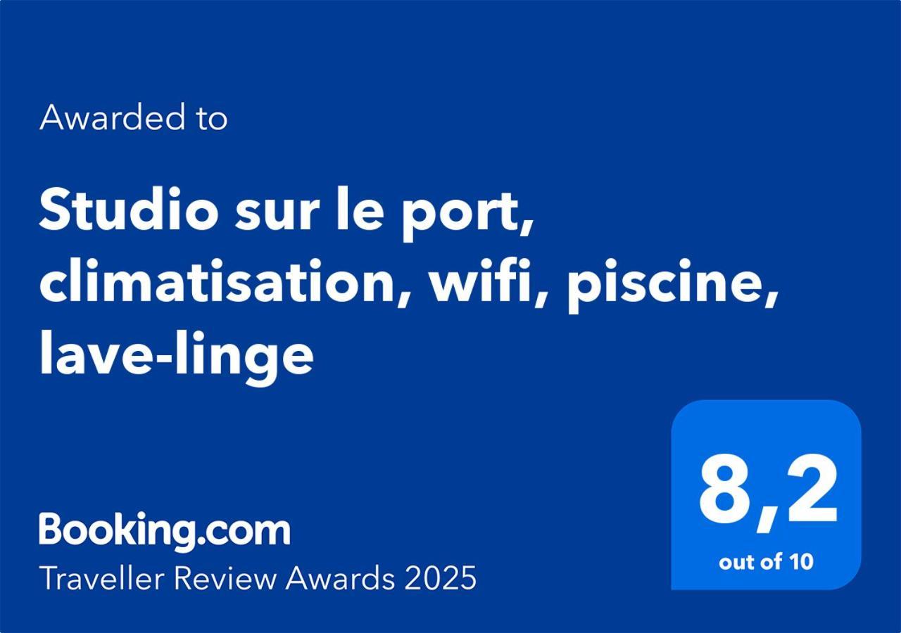 Studio Sur Le Port, Climatisation, Wifi, Piscine, Lave-Linge Груисан Екстериор снимка